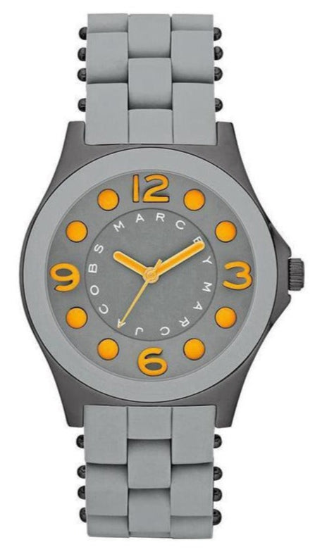 Marc Jacobs Pelly Grey Dial Grey Silicone Strap Watch for Women - MBM2589 Buy Now By Marc Jacobs