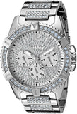 Guess Zeus Multifunction Diamonds Silver Dial Silver Steel Strap Watch for Men - GW0209G1 Buy Now By Guess