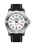 Breitling Avenger Automatic GMT 43 White Dial Black Nylon Strap Watch for Men - A32397101A1X1 Buy Now By Breitling