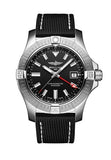 Breitling Avenger Automatic GMT 43 Black Dial Black Nylon Strap Watch for Men - A32397101B1X1 Buy Now By Breitling