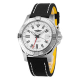 Breitling Avenger Automatic GMT 43 White Dial Black Nylon Strap Watch for Men - A32397101A1X1 Buy Now By Breitling