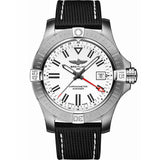 Breitling Avenger Automatic GMT 43 White Dial Black Nylon Strap Watch for Men - A32397101A1X1 Buy Now By Breitling