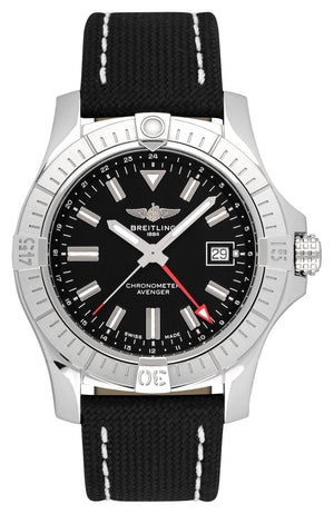 Breitling Avenger Automatic 43mm Black Dial Black Nylon Strap Watch for Men - A17318101B1X2 Buy Now By Breitling