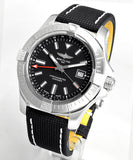 Breitling Avenger Automatic GMT 43 Black Dial Black Nylon Strap Watch for Men - A32397101B1X1 Buy Now By Breitling