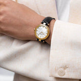 Gucci Diamantissima Mother of Pearl Dial Black Leather Strap Watch For Women - YA141505 Buy Now By Gucci