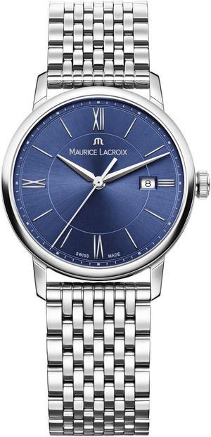 Maurice Lacroix Eliros Sunbrushed Blue Dial Silver Steel Strap Watch for Women - EL1094-SS002-130-1 Buy Now By Maurice Lacroix