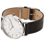 Coach Perry White Dial Black Leather Strap Watch for Women - 14503115 Buy Now By Coach