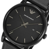 Emporio Armani Classic Black Dial Black Leather Strap Watch For Men - AR1732 Buy Now By Emporio Armani