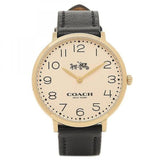 Coach Slim Easton White Dial Black Leather Strap Watch for Women - 14502683 Buy Now By Coach