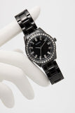 Guess Sparkler Diamonds Black Dial Black Steel Strap Watch for Women - GW0111L4 Buy Now By Guess