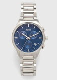 Hugo Boss Dapper Chronograph Blue Dial Silver Steel Strap Watch For Men - 1513927 Buy Now By Hugo Boss