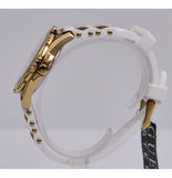 Guess Intrepid White Dial Two Tone Silicone Strap Watch For Women - W0325L6 Buy Now By Guess