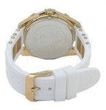 Guess Intrepid White Dial Two Tone Silicone Strap Watch For Women - W0325L6 Buy Now By Guess
