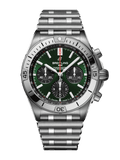 Breitling Chronomat B01 42 Green Dial Silver Steel Strap Watch for Men - AB0134101L1A1 Buy Now By Breitling