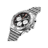 Breitling Chronomat B01 42mm Black Dial Silver Steel Strap Watch for Men - AB0134101B1A1 Buy Now By Breitling