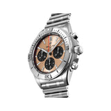 Breitling Chronomat B01 42 Brown Dial Silver Steel Strap Watch for Men - AB0134101K1A1 Buy Now By Breitling