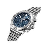 Breitling Chronomat B01 42 Frecce Tricolori Blue Dial Silver Steel Strap Watch for Men - AB01344A1C1A1 Buy Now By Breitling