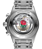 Breitling Chronomat B01 42 Six Nations Wales Red Dial Silver Steel Strap Watch for Men - AB0134A61K1A1 Buy Now By Breitling