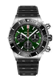 Breitling Super Chronomat B01 44 Green Dial Black Rubber Strap Watch for Men - AB0136251L1S1 Buy Now By Breitling