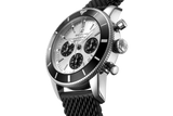 Breitling Superocean Heritage B01 Chronograph 44 Silver Dial Black Mesh Bracelet Watch for Men - AB0162121G1S1 Buy Now By Breitling