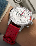 Breitling Top Time B01 Ford Thunderbird White Dial Red Leather Strap Watch for Men - AB01766A1A1X1 Buy Now By Breitling
