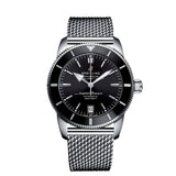 Breitling Superocean Heritage B20 Automatic 42 Black Dial Silver Mesh Bracelet Watch for Men - AB2010121B1A1 Buy Now By Breitling