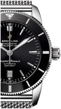 Breitling Superocean Heritage B20 Automatic 46 Black Dial Silver Mesh Bracelet Watch for Men - AB2020121B1A1 Buy Now By Breitling