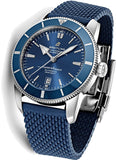 Breitling Superocean Heritage B20 Automatic 46 Blue Dial Blue Mesh Bracelet Watch for Men - AB2020161C1S1 Buy Now By Breitling