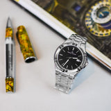 Maurice Lacroix Aikon Venturer Black Dial Silver Steel Strap Watch for Men - AI1008-SS002-331-1 Buy Now By Maurice Lacroix