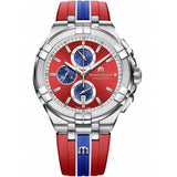 Maurice Lacroix Aikon Beach Volley Vikings Limited Edition Red Dial Red Rubber Strap Watch for Men - AI1018-SS001-530-6 Buy Now By Maurice Lacroix