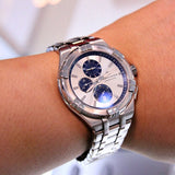 Maurice Lacroix Aikon Chronograph Silver Dial Silver Steel Strap Watch for Men - AI1018-SS002-131-1 Buy Now By Maurice Lacroix