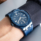 Maurice Lacroix Automatic PVD Limited Edition Blue Dial Blue Silicon Strap Watch For Men - AI6007-PVC00-430-4 Buy Now By Maurice Lacroix