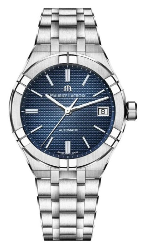 Maurice Lacroix Aikon Automatic Blue Dial Silver Steel Strap Watch for Women - AI1807-SS002-430-1 Buy Now By Maurice Lacroix