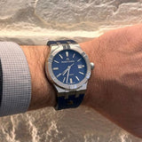 Maurice Lacroix Aikon Automatic Date Blue Dial Blue Silicone Strap Watch For Men - AI6008-SS000-430-4 Buy Now By Maurice Lacroix