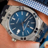 Maurice Lacroix Aikon Automatic Blue Dial Blue Leather Strap Watch For Men - AI6008-ss001-430-1 Buy Now By Maurice Lacroix
