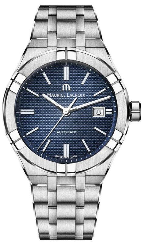 Maurice Lacroix Aikon Automatic Blue Dial Silver Steel Strap Watch For Men - AI6008-SS002-430-1 Buy Now By Maurice Lacroix