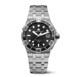 Maurice Lacroix Aikon Venturer Automatic Black Dial Silver Steel Strap Watch For Men - AI6057-SSL22-330-1 Buy Now By Maurice Lacroix