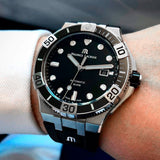Maurice Lacroix Aikon Venturer Black Dial Black Rubber Strap Watch for Men - AI6058-SS001-330-1 Buy Now By Maurice Lacroix