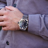 Maurice Lacroix Aikon Venturer Black Dial Silver Steel Strap Watch for Men - AI6058-SS002-330-1 Buy Now By Maurice Lacroix