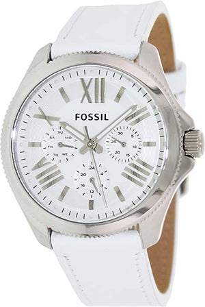 Fossil Cecile White Dial White Leather Strap Watch for Women - AM4484 Buy Now By Fossil