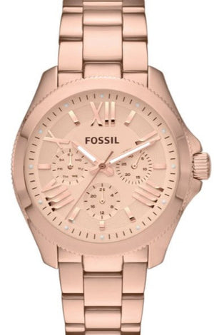 Fossil Cecile Rose Gold Dial Rose Gold Steel Strap Watch for Women - AM4511 Buy Now By Fossil