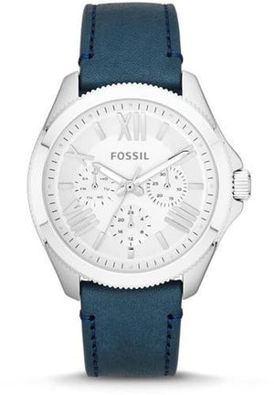 Fossil Cecile White Dial Blue Leather Strap Watch for Women - AM4531 Buy Now By Fossil
