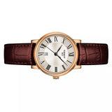 Tissot Carson Premium Lady Silver Dial Brown Leather Strap Watch For Women - T122.210.36.033.00 Buy Now By Tissot