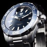 Tag Heuer Aquaracer Blue Dial Quartz Silver Steel Strap Watch for Men - WAY111C.BA0928 Buy Now By Tag Heuer
