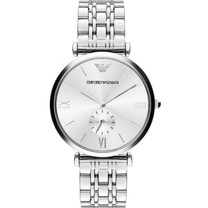 Emporio Armani Classic Silver Dial Silver Steel Strap Watch For Men - AR1819 Buy Now By Emporio Armani