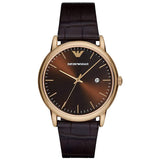 Emporio Armani Luigi Classic Brown Dial Brown Leather Strap Watch For Men - AR2503 Buy Now By Emporio Armani