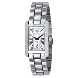 Emporio Armani White Dial Silver Stainless Steel Watch For Women - AR0146 Buy Now By Emporio Armani