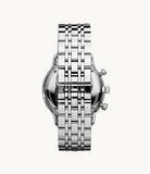 Emporio Armani Chronograph Black Dial Silver Steel Strap Watch For Men - AR0389 Buy Now By Emporio Armani