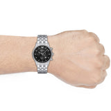 Emporio Armani Chronograph Black Dial Silver Steel Strap Watch For Men - AR11017 Buy Now By Emporio Armani