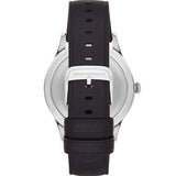 Emporio Armani Lambda Classic Quartz Black Dial Black Leather Strap Watch For Men - AR11020 Buy Now By Emporio Armani